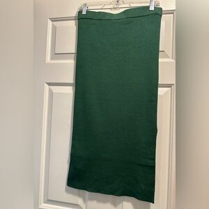 NWT Loft dark green skirt